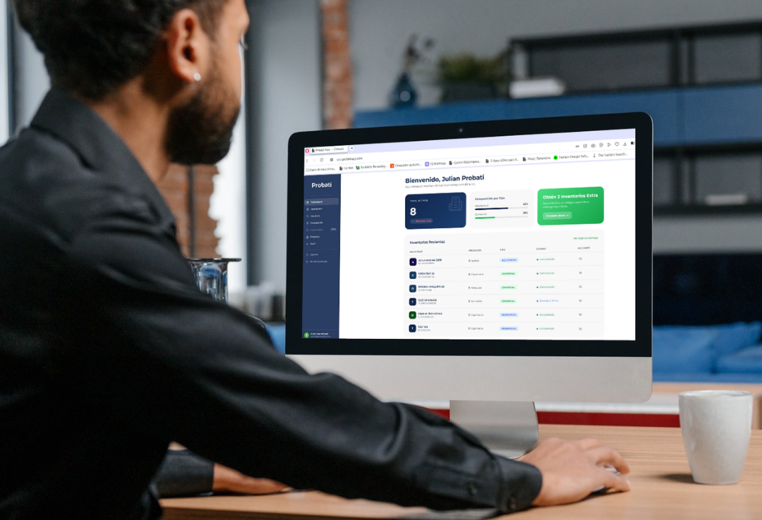 Dashboard de Probati — software de inventarios inmobiliarios para agentes en Perú